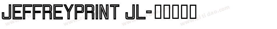 JeffreyPrint JL字体转换